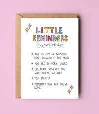 Image 1 of Little reminders on your birthday cards