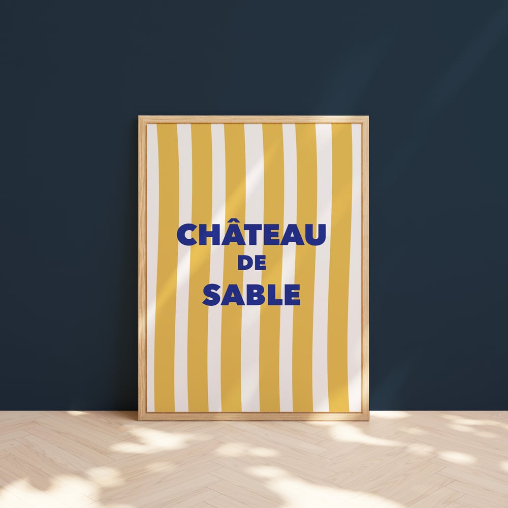 Image of Affiche Chateau de sable