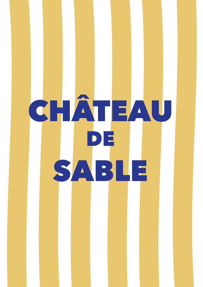 Image of Affiche Chateau de sable