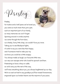 Image 2 of Personalised rhyme bereavement (pet)