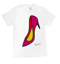 Image 1 of Stiletto Shoe White T-Shirt