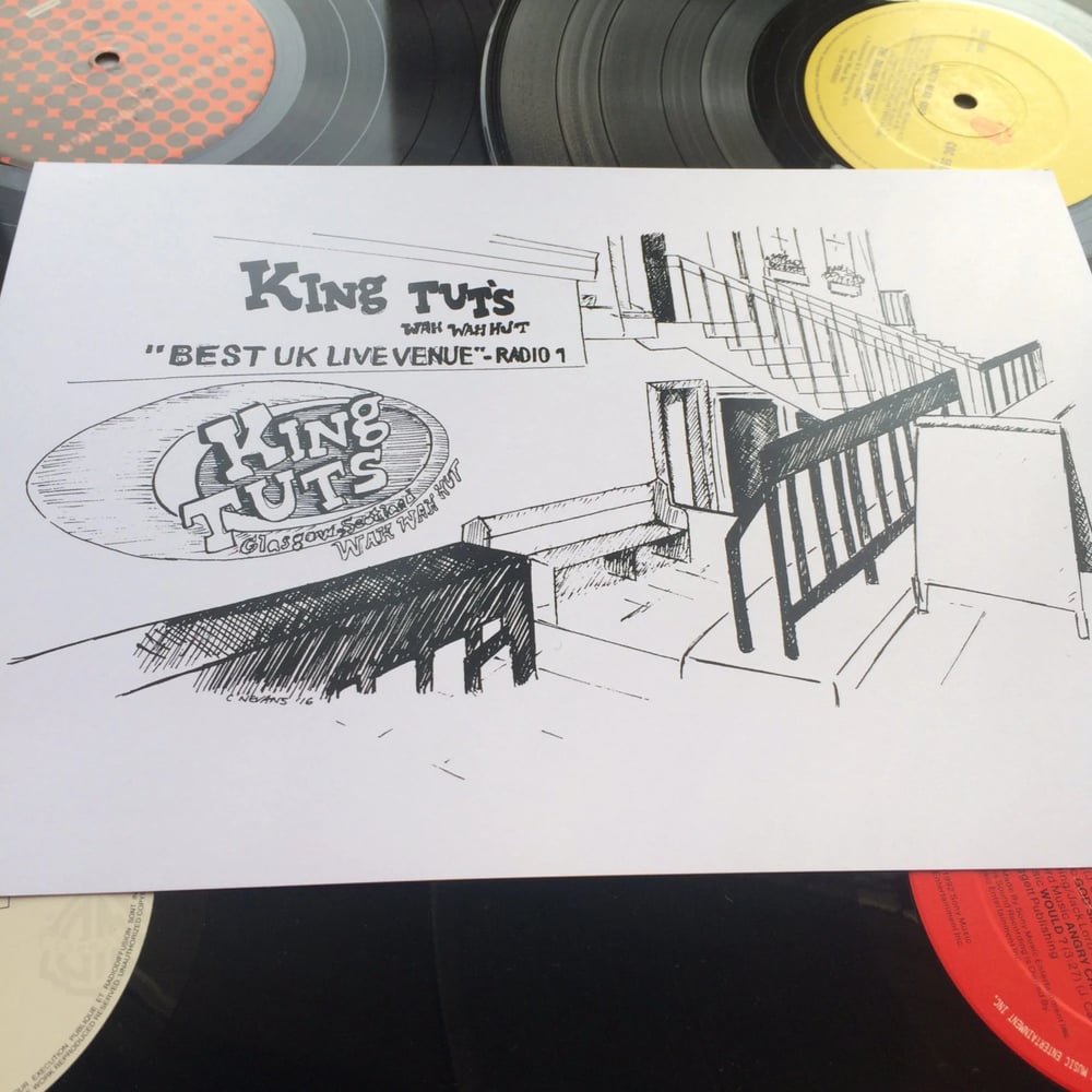 King Tuts Wah Wah Hut Glasgow Print