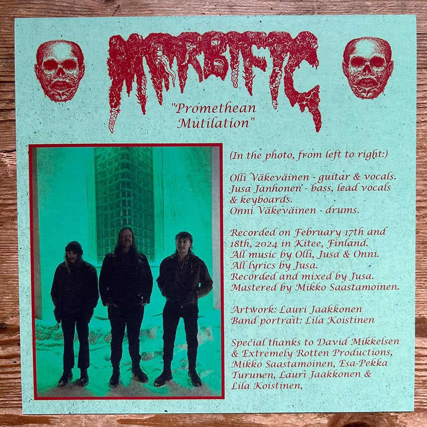 Morbific – “Promethean Mutilation” 7″ vinyl EP