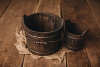 Image 2 of Wood bucket dark