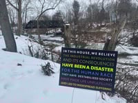 INDUSTRIAL REVOLUTION AND ITS CONSEQUENCES YARD SIGN ***PRESALE***