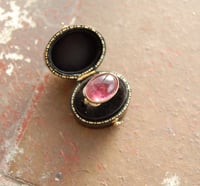 Image 3 of Large Pink tourmaline cluster ring