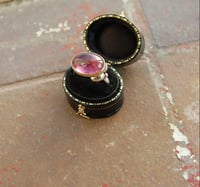 Image 4 of Large Pink tourmaline cluster ring