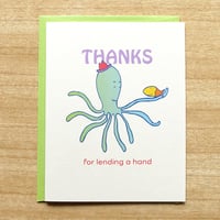 Image 1 of Octopus Thank You Card