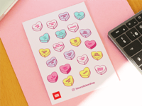 Image 2 of Valentine's Day Sticker Sheet