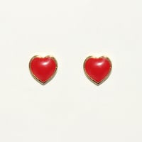 Image 1 of Sweet red heart earring