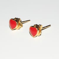 Image 4 of Sweet red heart earring