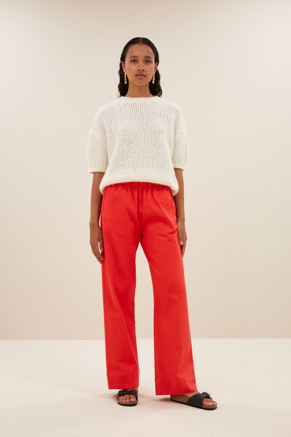 Image of 1-Pantalón Poppy Red