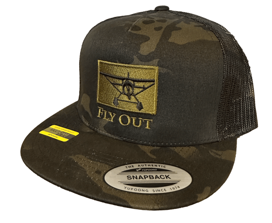 Image of Alaska Fly Out Embroidered Hat MultiCam/Black