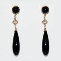 Image 1 of Black Onyx Drop Earring