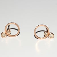 Image 2 of Mini Circle Stud Earring