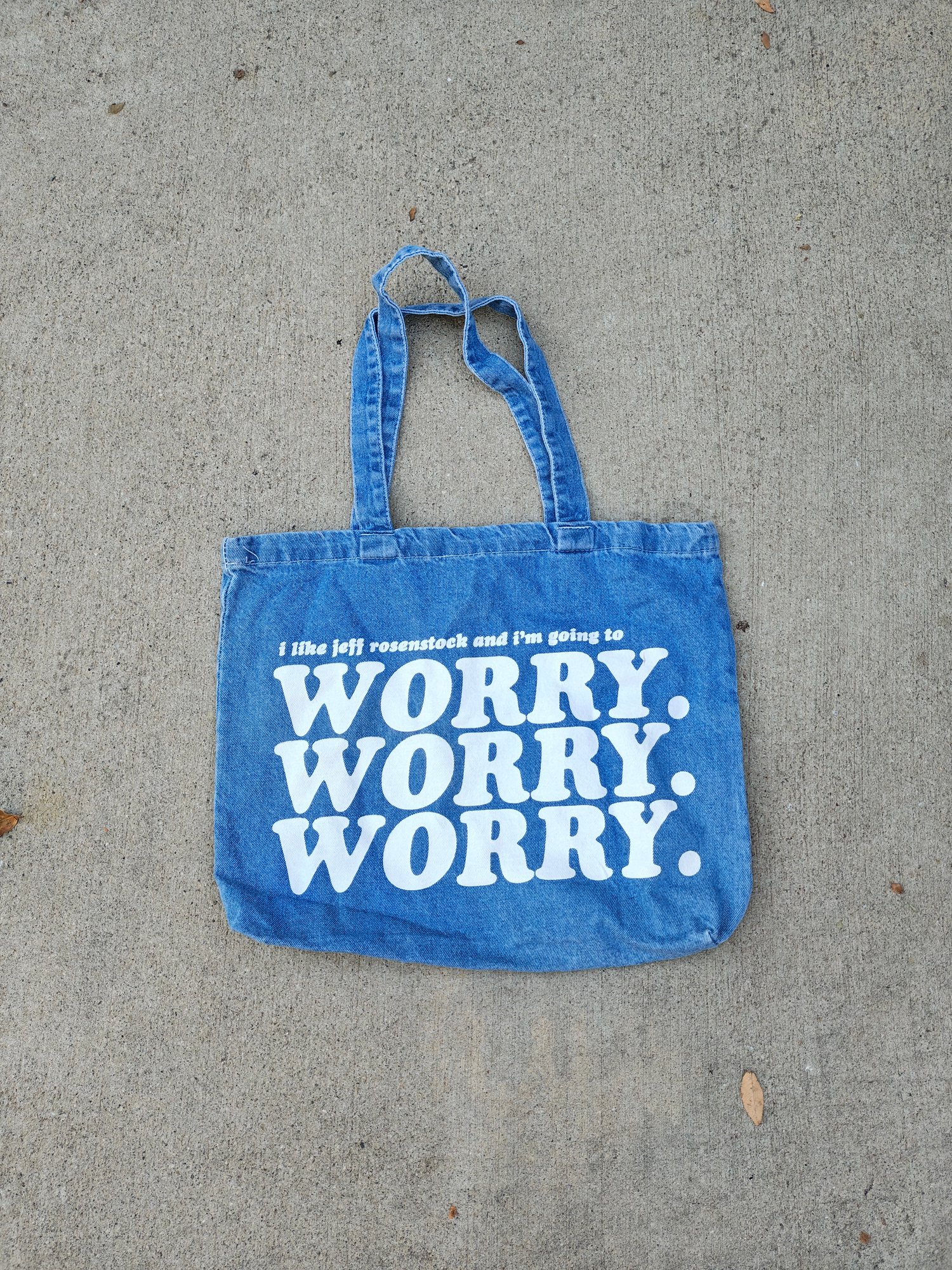 Image of I LIKE JEFF DENIM TOTE