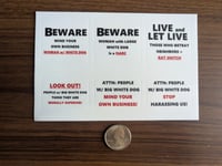 Image 1 of The Ultimate "Neighbor Feud" Sticker Set: White Dog - Charlotte Edition (ON SALE $8!)