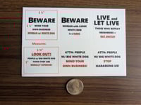 Image 2 of The Ultimate "Neighbor Feud" Sticker Set: White Dog - Charlotte Edition (ON SALE $8!)