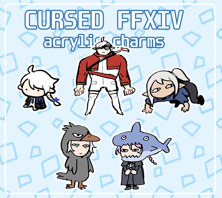 Image of Cursed FFXIV Acrylic Charms