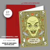 Image 2 of NEW! MONSTER VALENTINES - NOSFERATU