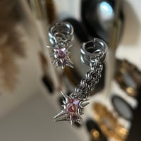 Image 2 of Boucles d'oreilles MIRA B - couleur rose