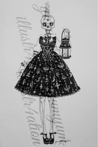 Image 2 of Spooky Girls Prints (Black/White)
