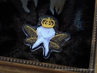 Image 1 of Brooch Gothic Glitter Tooth Fairy Acrylic
