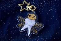 Image 1 of Keychain Gothic Glitter Tooth Fairy Acrylic