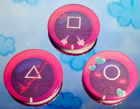 Image 1 of Pink Guard Buttons