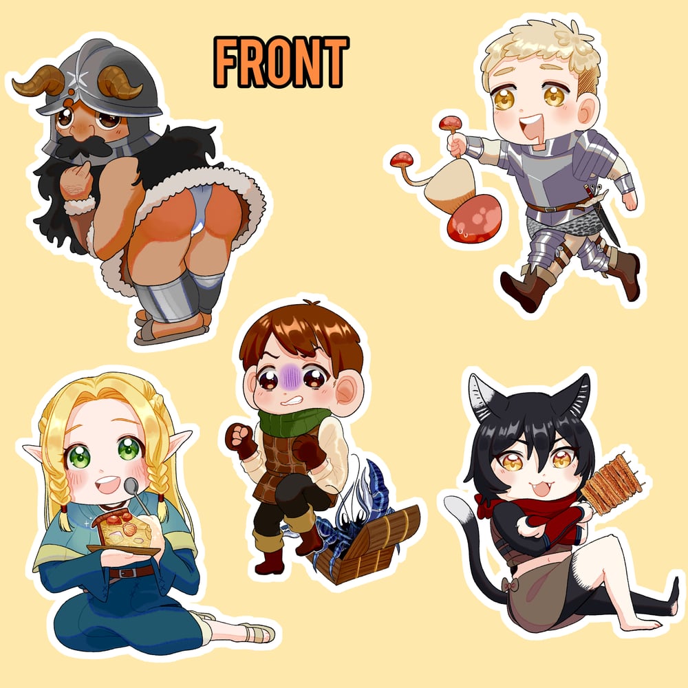 Image of Dungeon Meshi Acrylic Charms 2.5"