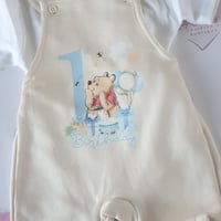 Image 2 of Baby boy personalised my 1st bear outfit 