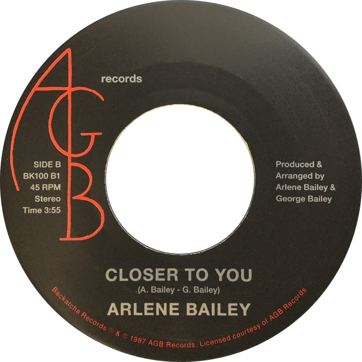 Image of Arlene Bailey 'Let's Stay In Love' 45 w/picture sleeve