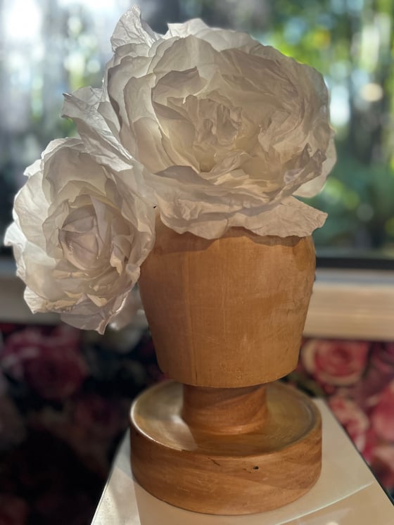 Image of White Rose Bloom Headpiece 