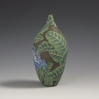 Image 4 of Poison Dart frog sgraffito vessel 