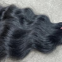 Image 3 of Thick  Raw Burmese Hair Extensions  100% Human Hair  100G  Wavy