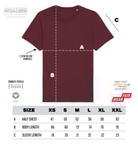 Image 3 of Negazione - Faccia Strappata T-Shirt Burgundy