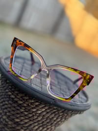 Image 1 of Tortoise Cat Eye Clear Frames