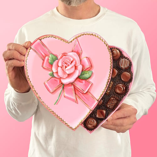 Image of Valentine candy box plaque 