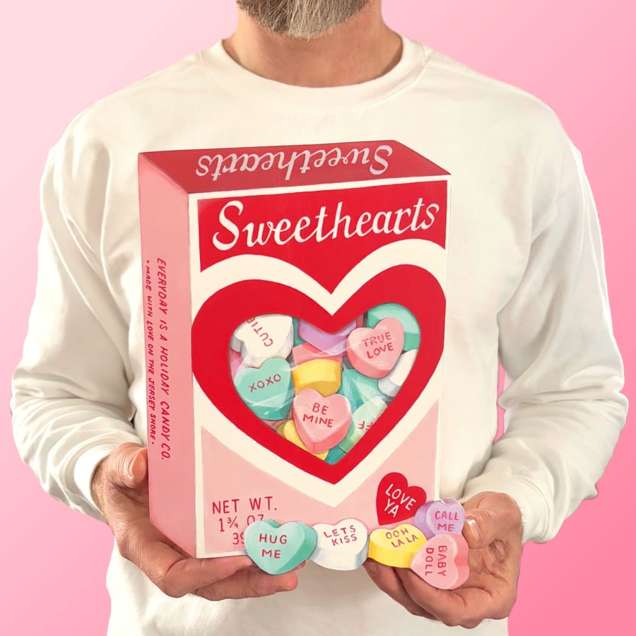 Image of Sweethearts candy box plaque 