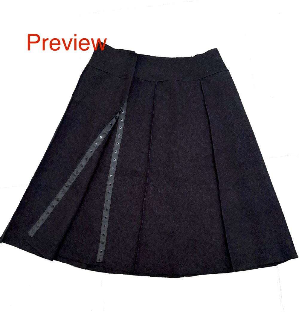 Image of Jupe en laine J025_08_01