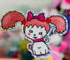 Miss Poochie - glitter sticker