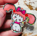 Miss Poochie - glitter sticker