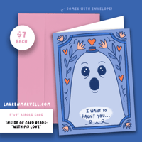 Image 2 of NEW! MONSTER VALENTINES - GHOST