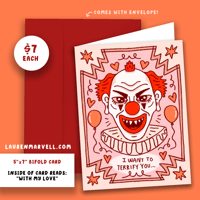 Image 2 of NEW! MONSTER VALENTINES - CLOWN