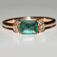 Image 1 of  Emerald Crescent Ring