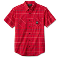 HD Red Woven Plaid Shirt