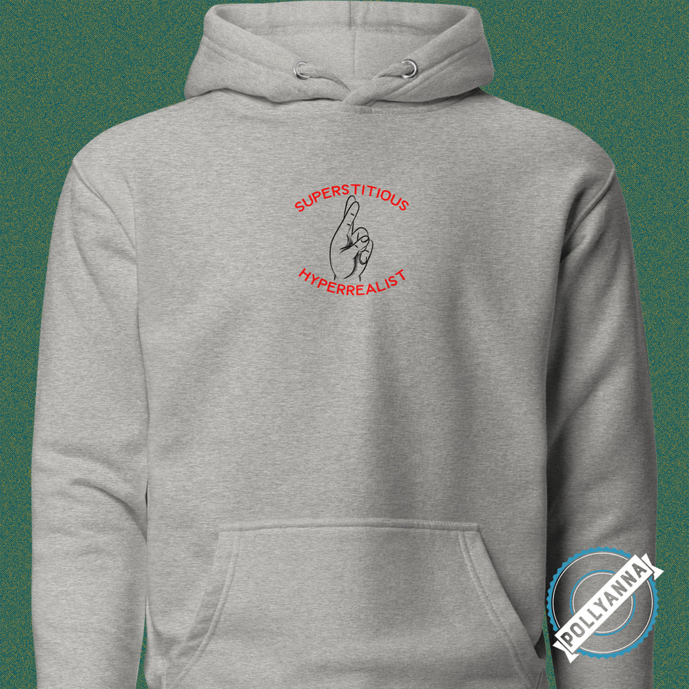 superstitious hyperrealist pullover hoodie