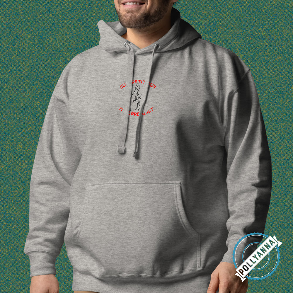 superstitious hyperrealist pullover hoodie