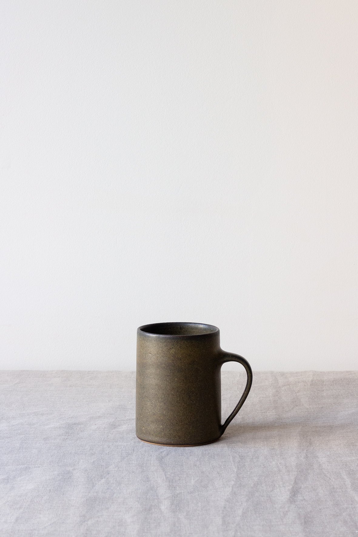 Image of grand mug / vert-noir