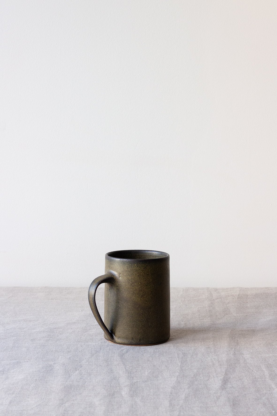 Image of grand mug / vert-noir